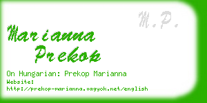 marianna prekop business card